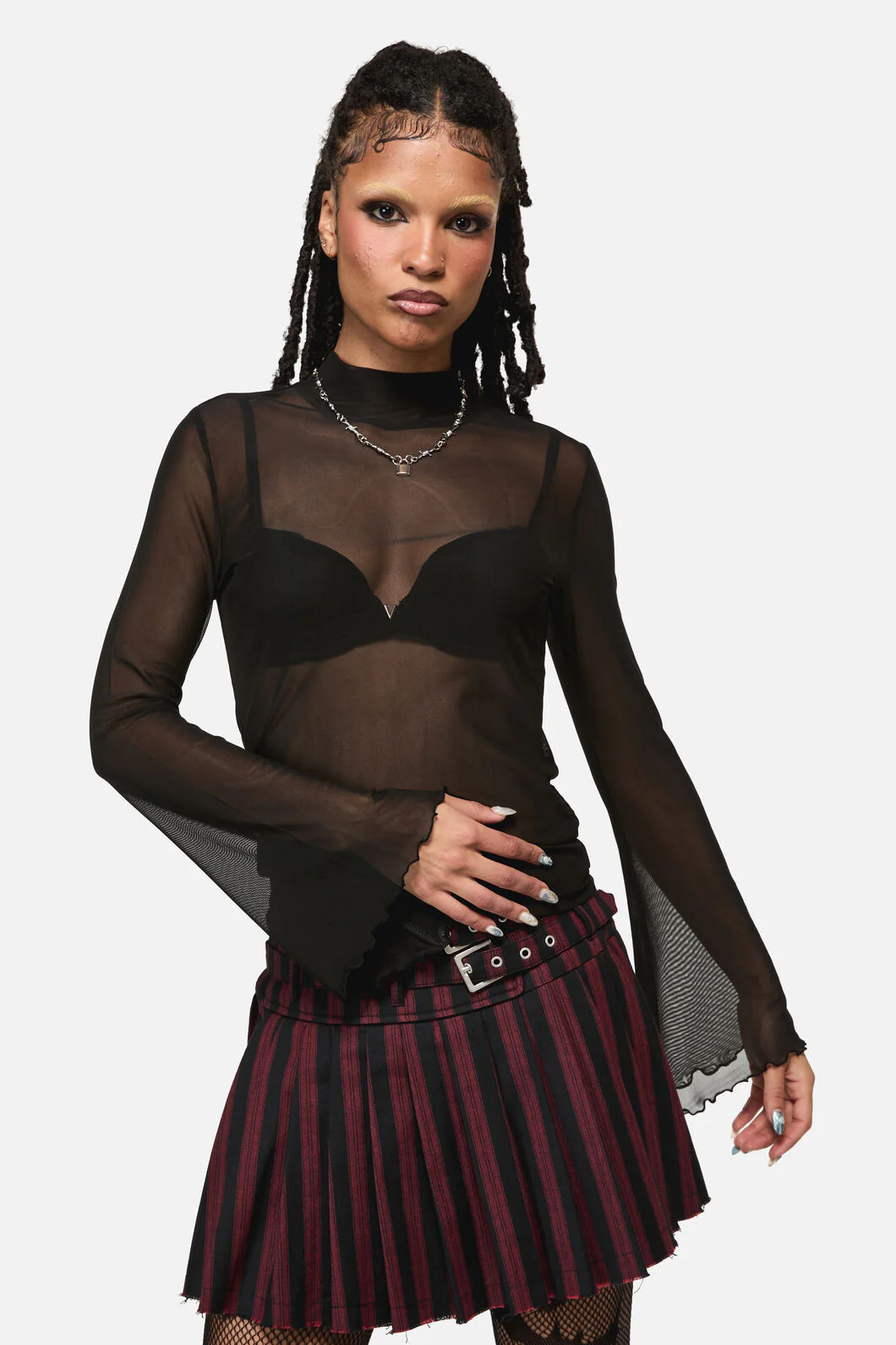 Batz Goth Mesh Top - Image 6