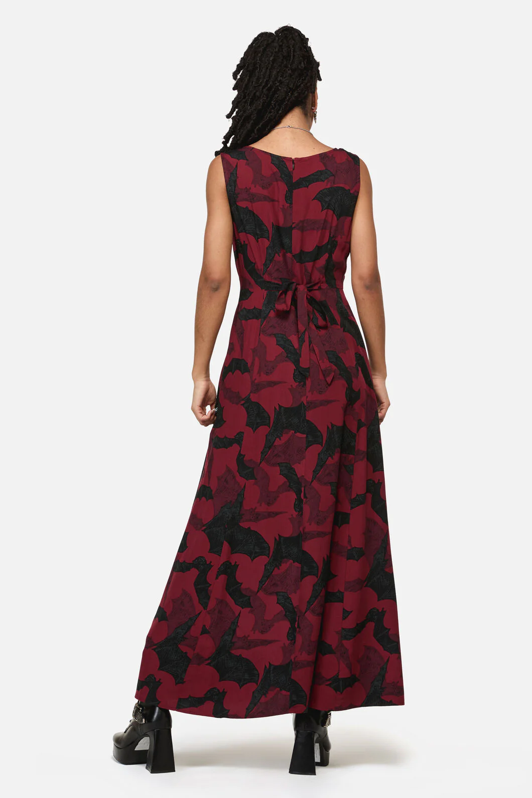 Batz Sleeveless Goth Midi Dress - Image 6
