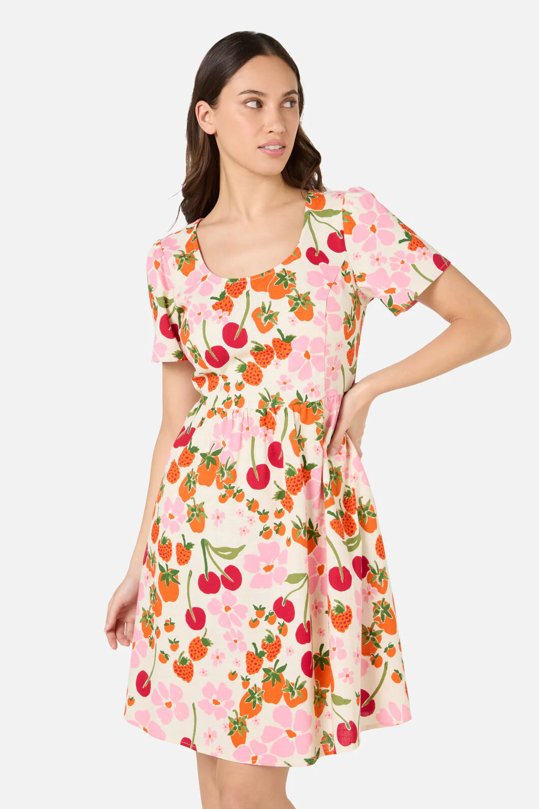 Berries N Cream Mini Dress