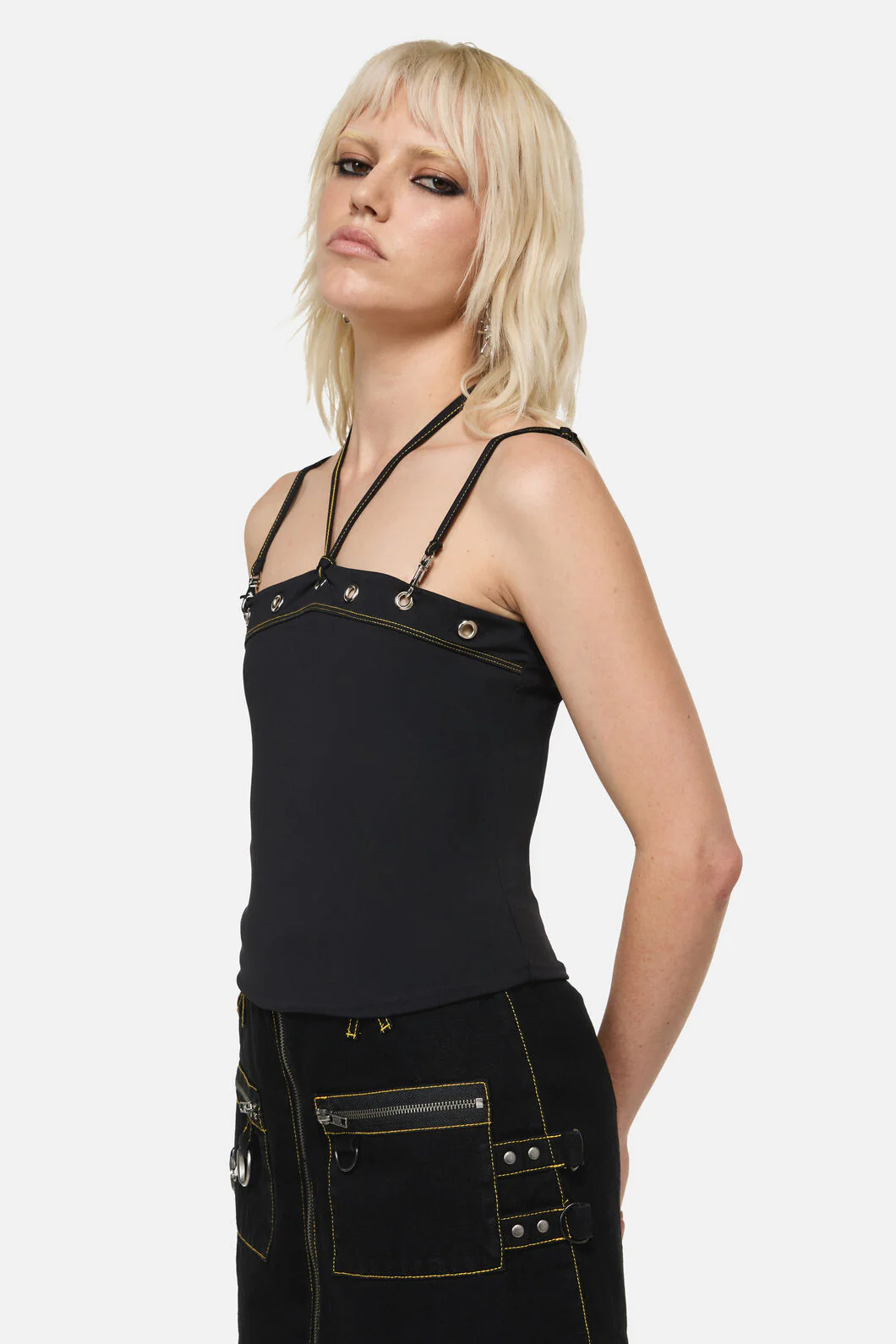 Biter Punk Eyelet Tank Top - Image 4
