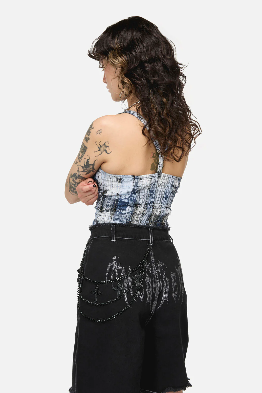 Black Crosses Jean Chain - Image 3