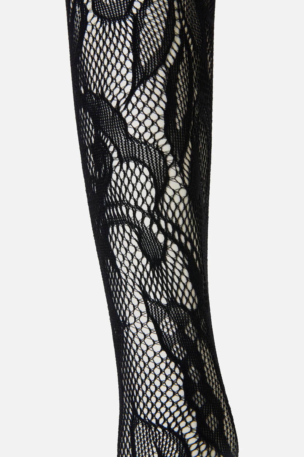 Black Swirls Fishnet Tights - Image 3