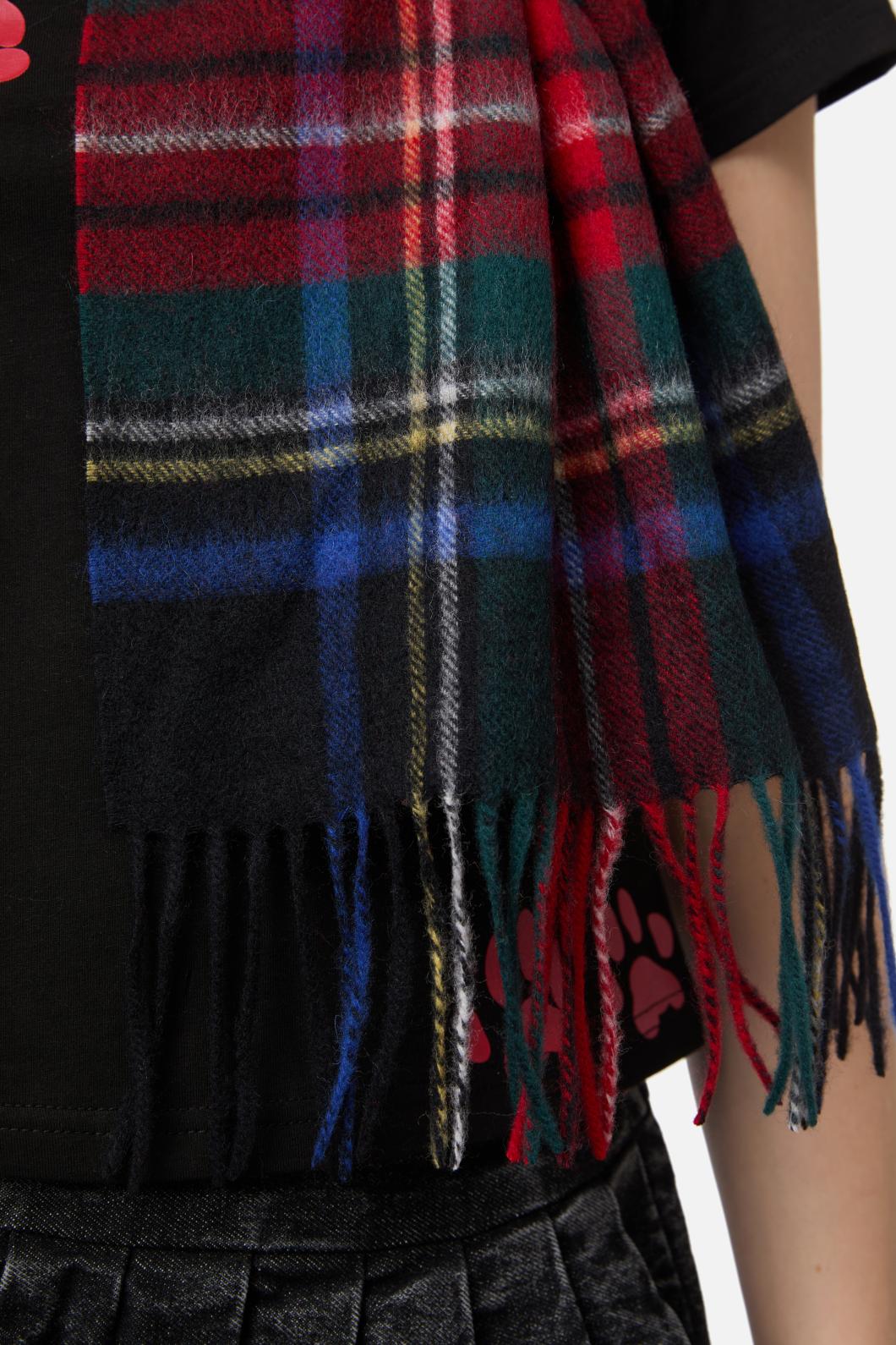 Black Tartan Scarf - Image 3