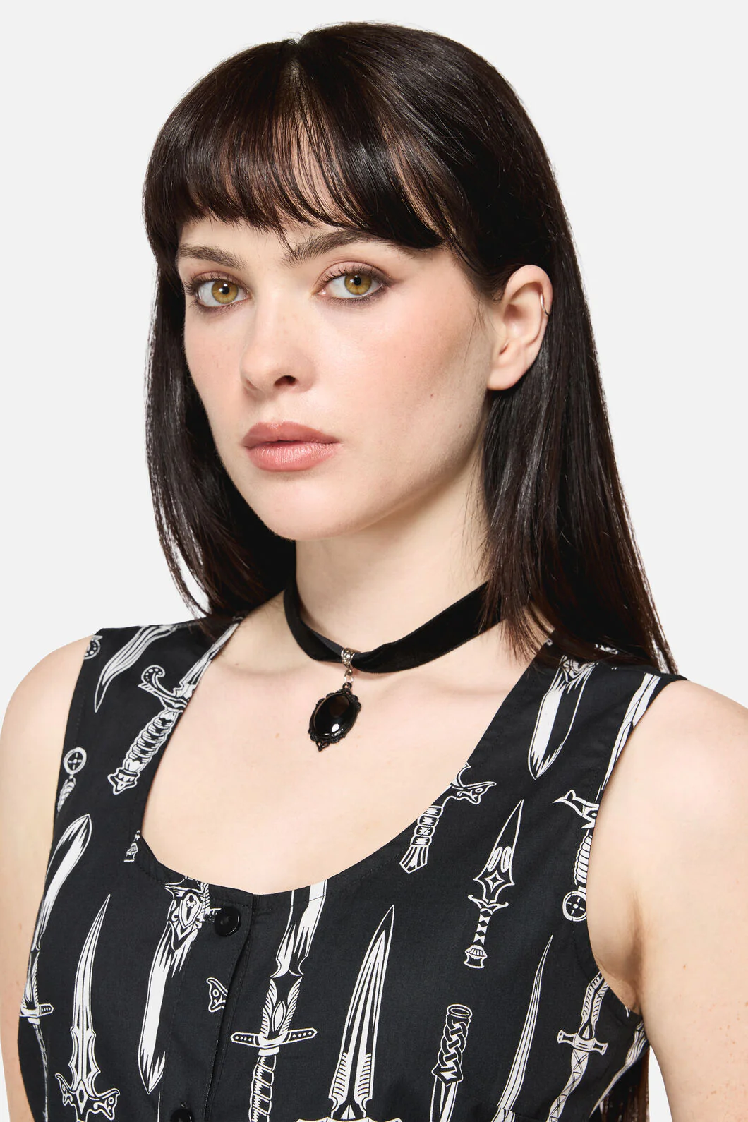 Black Velvet Charm Choker