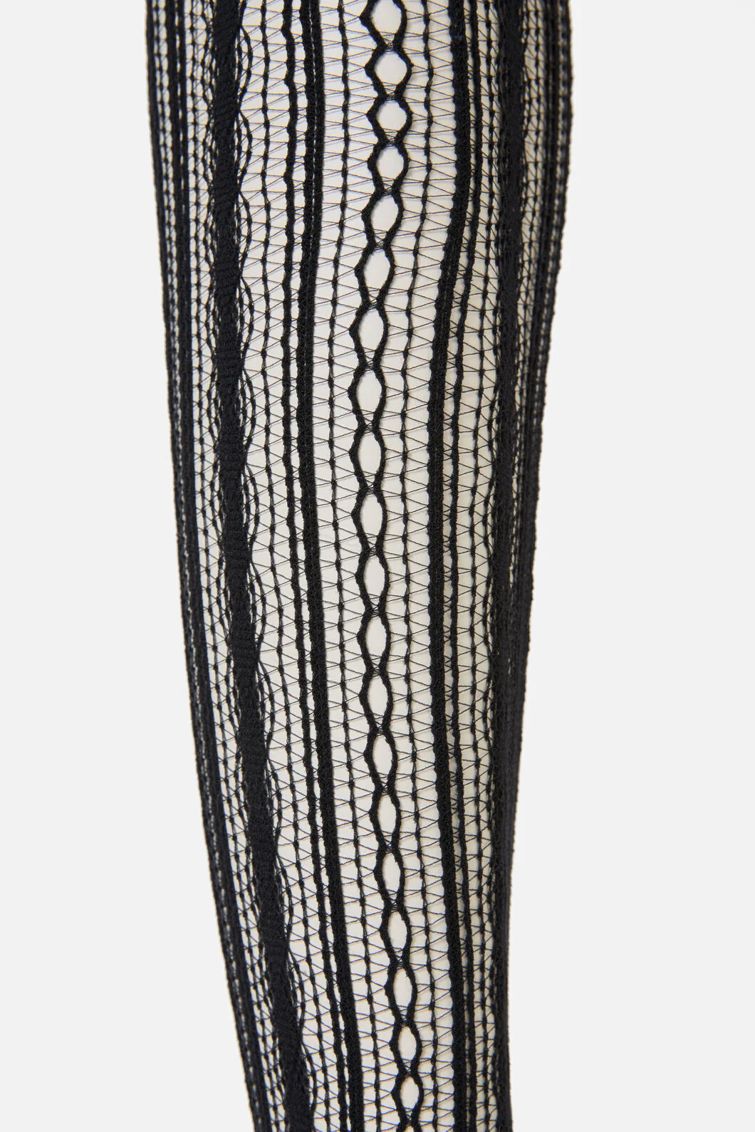 Black Vertical Fishnet Tights - Image 3