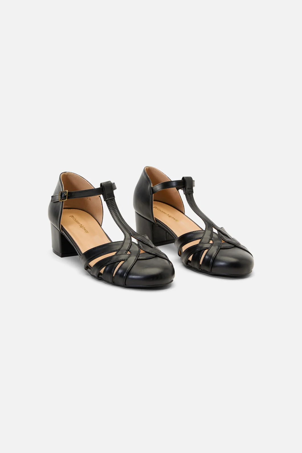 Black Vintage Strap Heel - Image 2