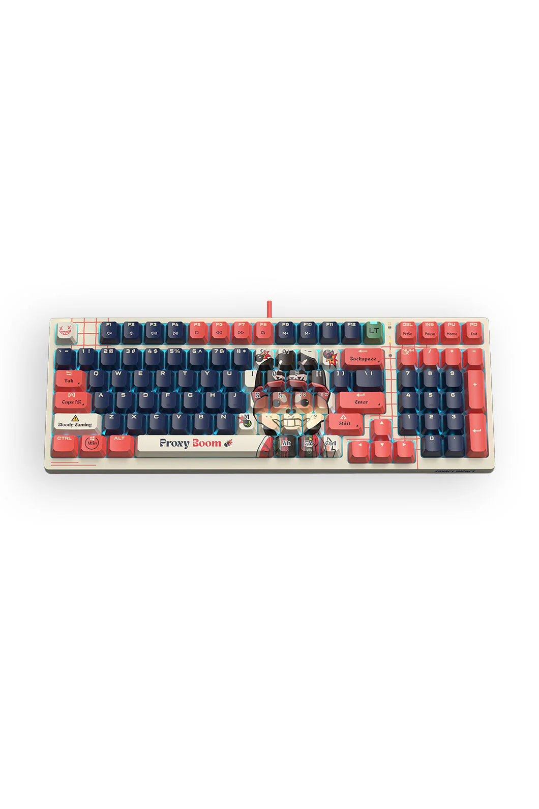 Bloody AT98 Proxy Boom 98 Keys Optical Switch Adjustable Actuation Mechanical Keyboard - Image 4