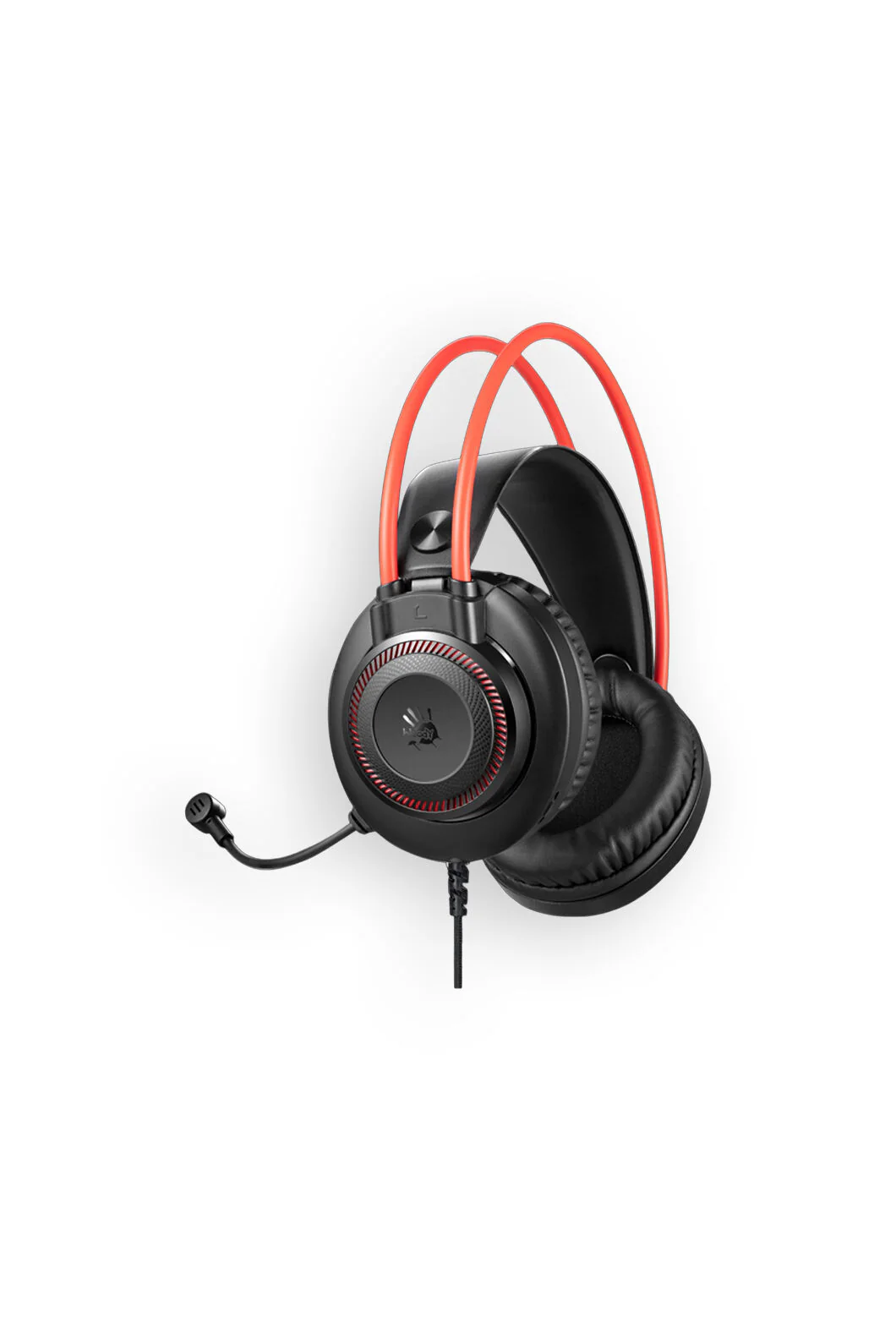 Bloody G200S Neon Black Red USB Wired Over-Ear Immersive LED Gaming Headphones - Image 3