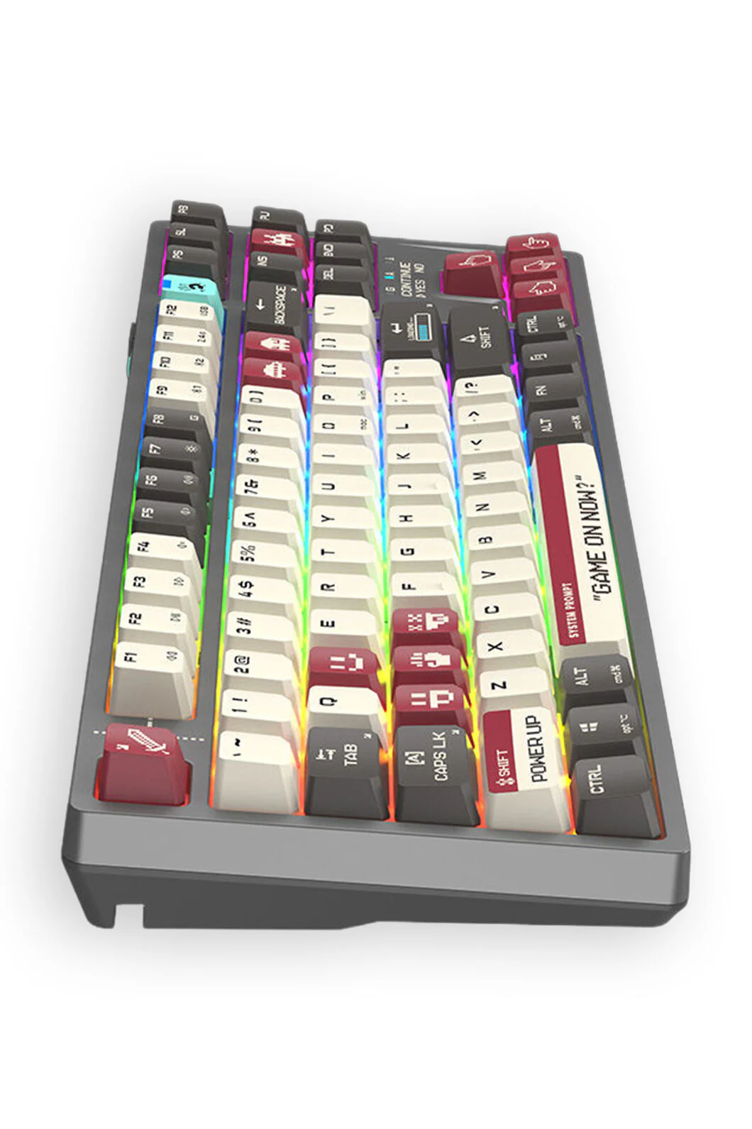 Bloody WS87 Pixels Red TKL Dual Core Wireless Mechanical Keyboard - Image 4