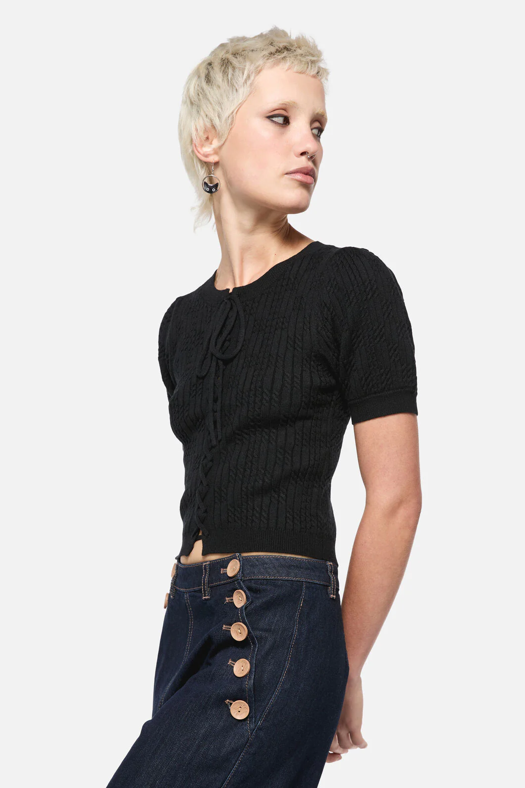 Blooming Tie Knit Cardi - Image 2