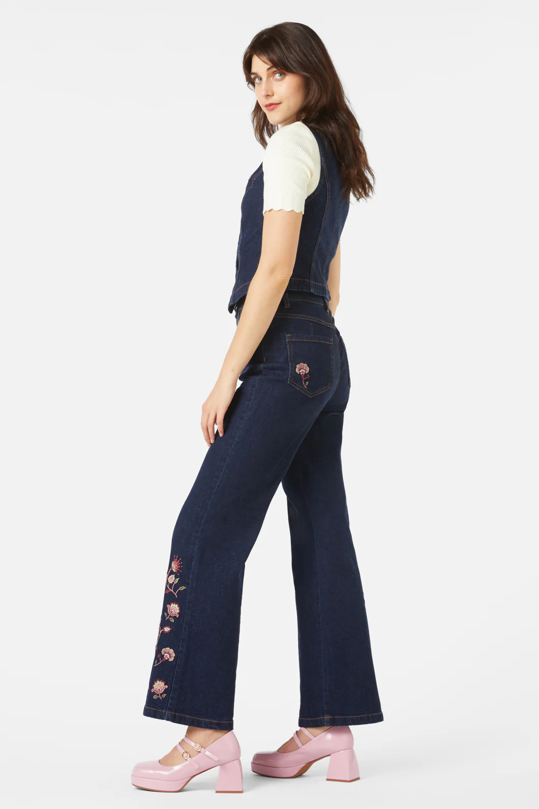 Boho Paisley Emb Vest - Image 4