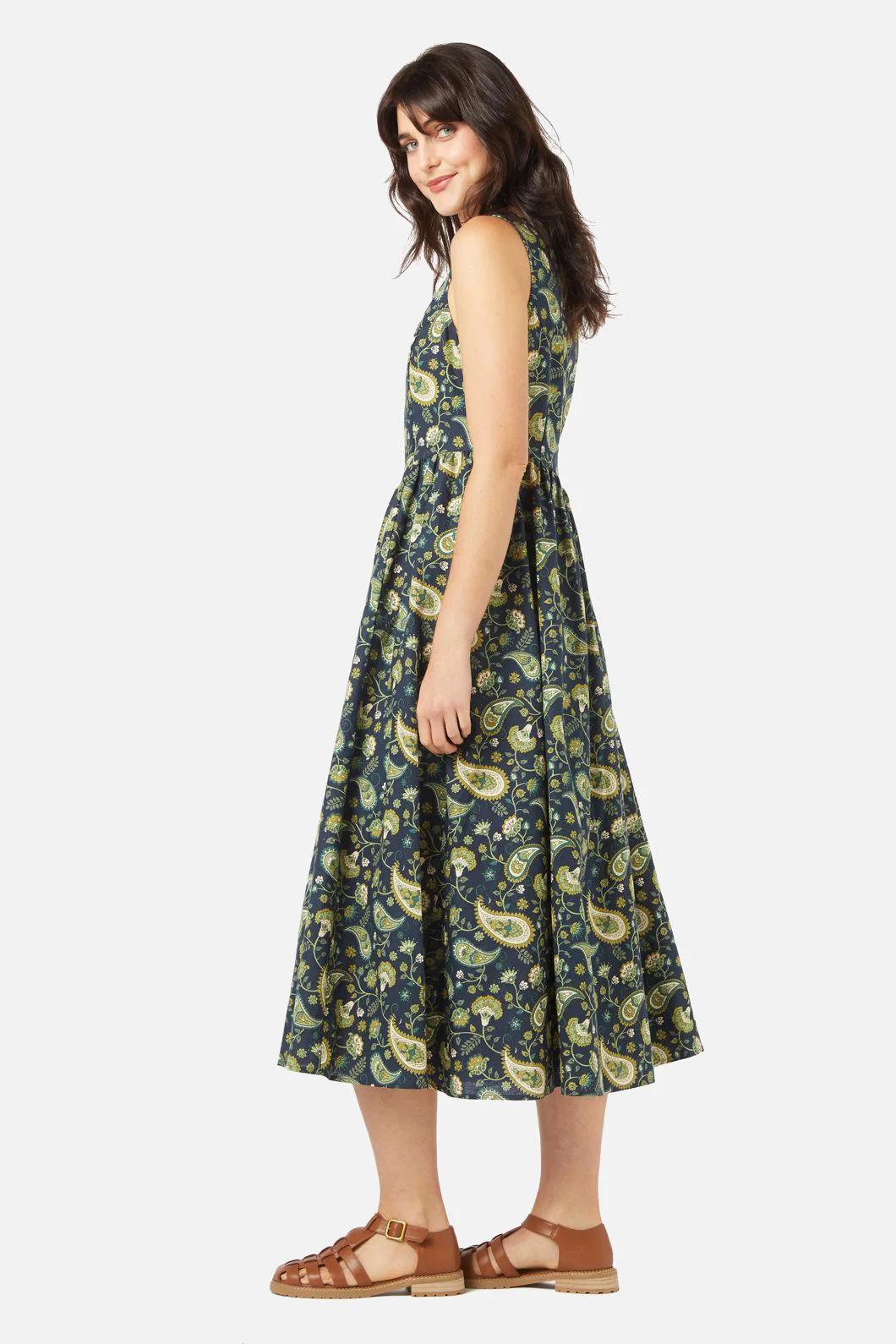 Boho Paisley Midi Dress - Image 5