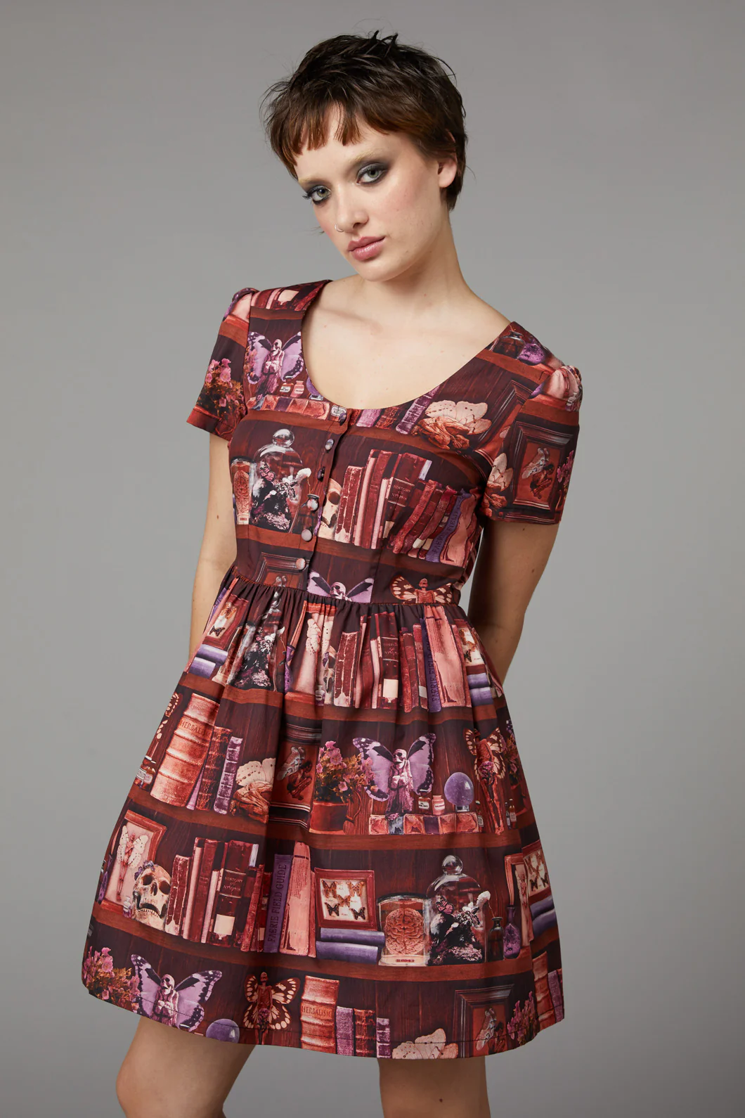 Bookish Print Dress