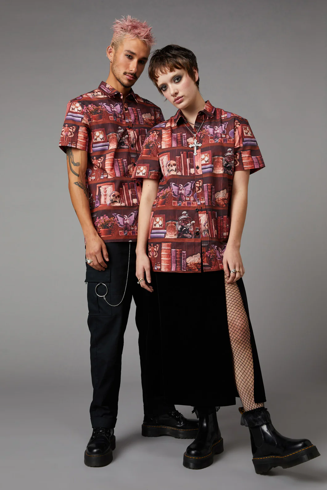 Bookish Print Ss Shirt