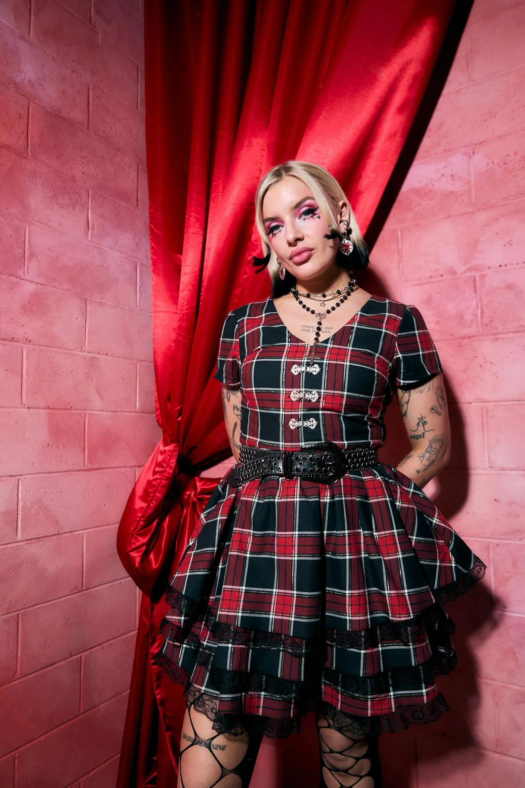 Boundless Tartan Dress - Image 4
