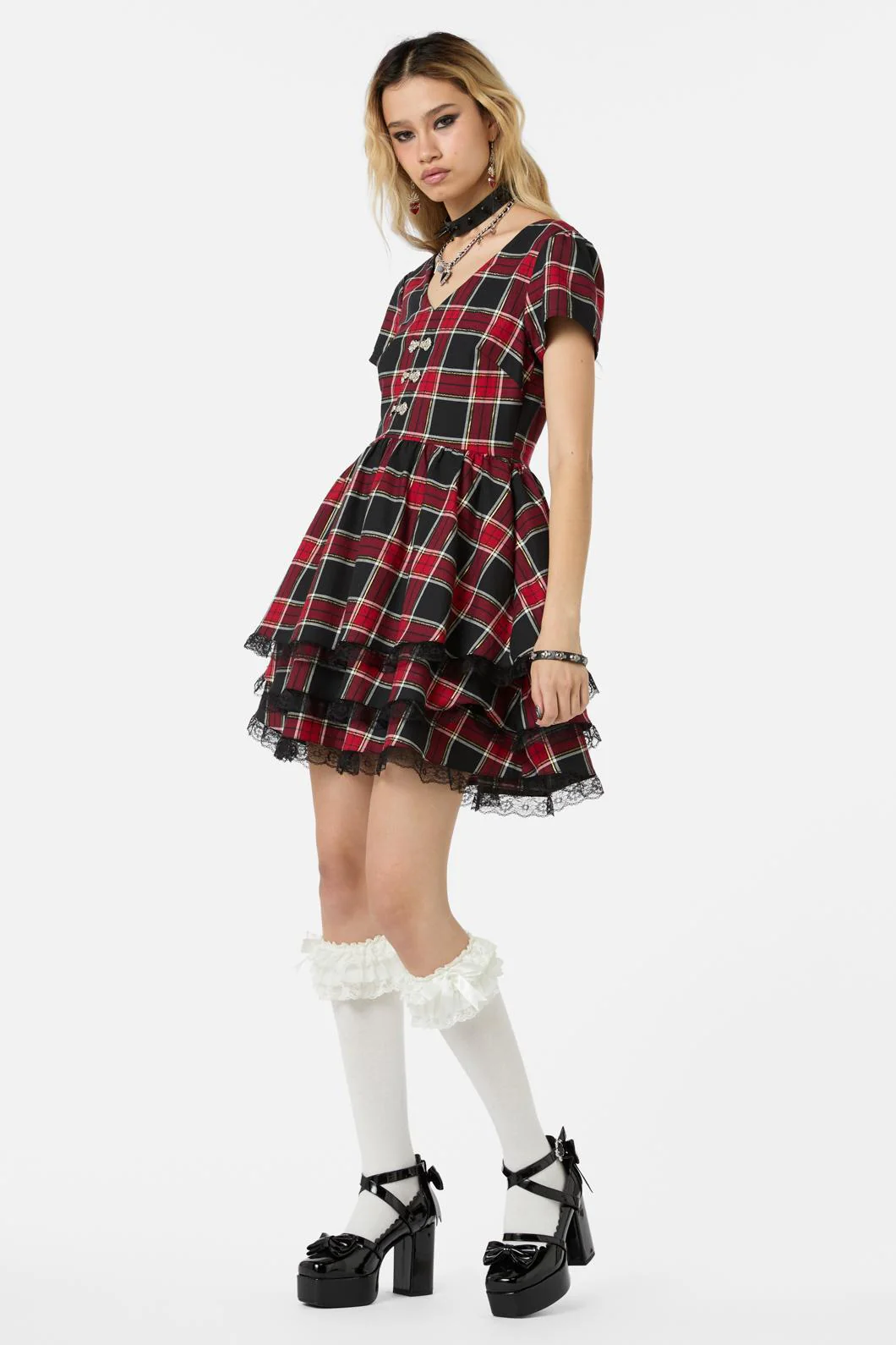 Boundless Tartan Dress - Image 6