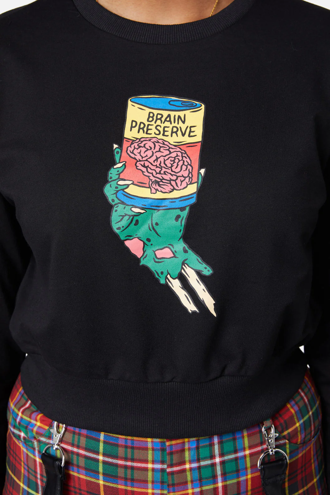 Brainz Boxy Crop Sweater - Image 6