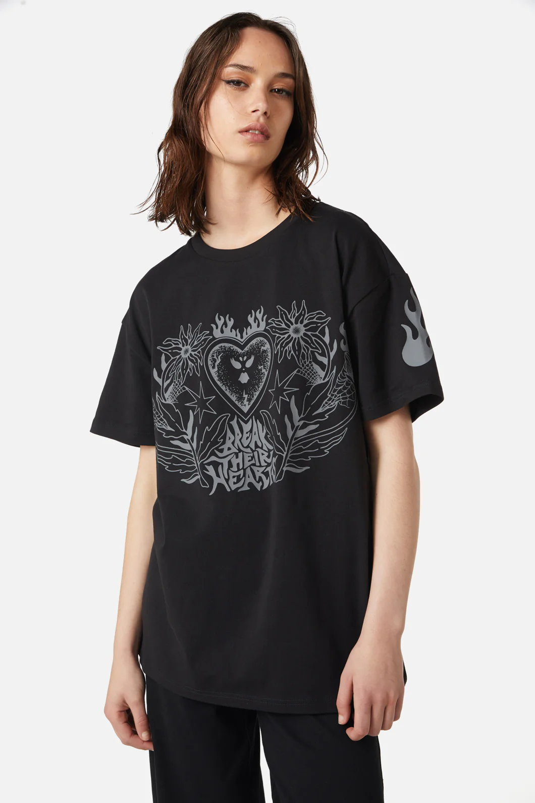 Break Their Hearts Distressed Tee - Image 2