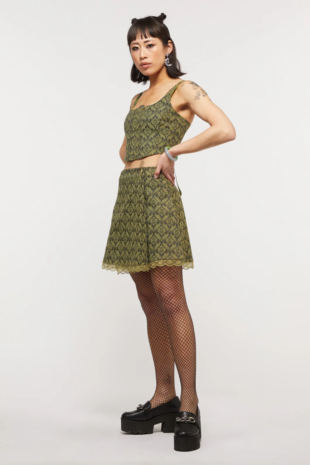 Brocade Lita Lace Skirt - Image 3