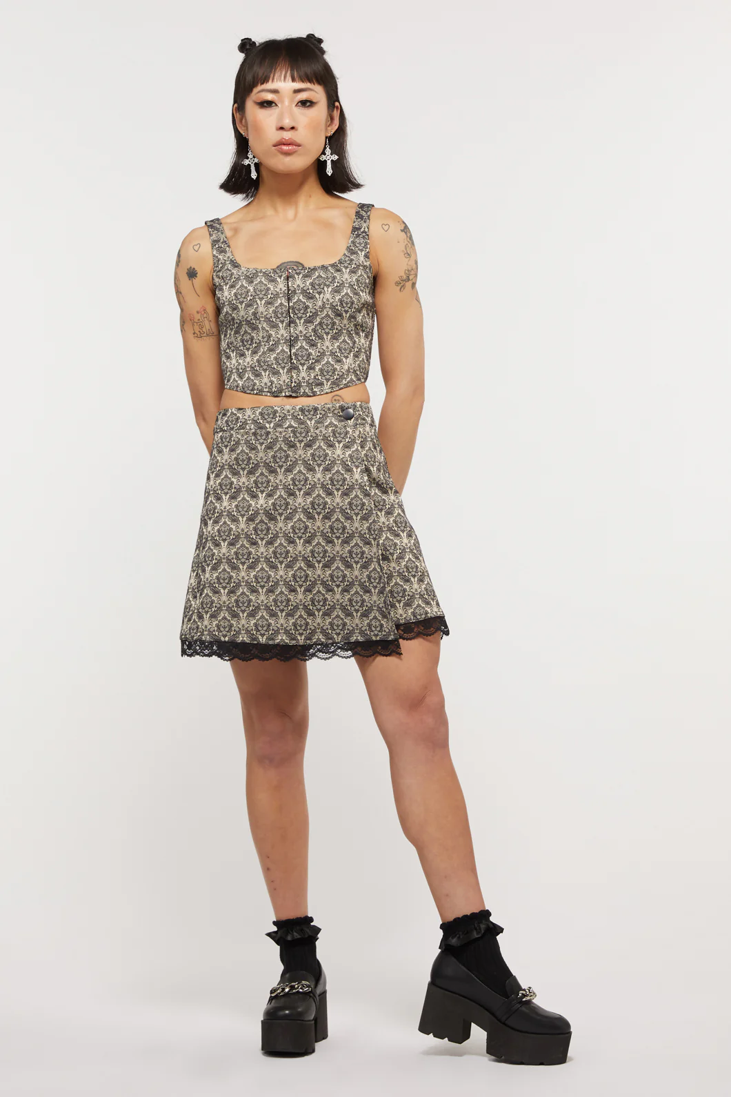 Brocade Lita Lace Skirt - Image 5