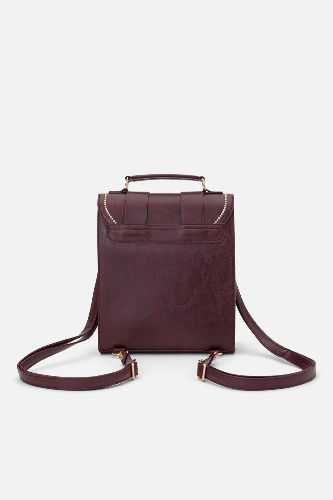 Burgundy Two Way Satchel - Image 7