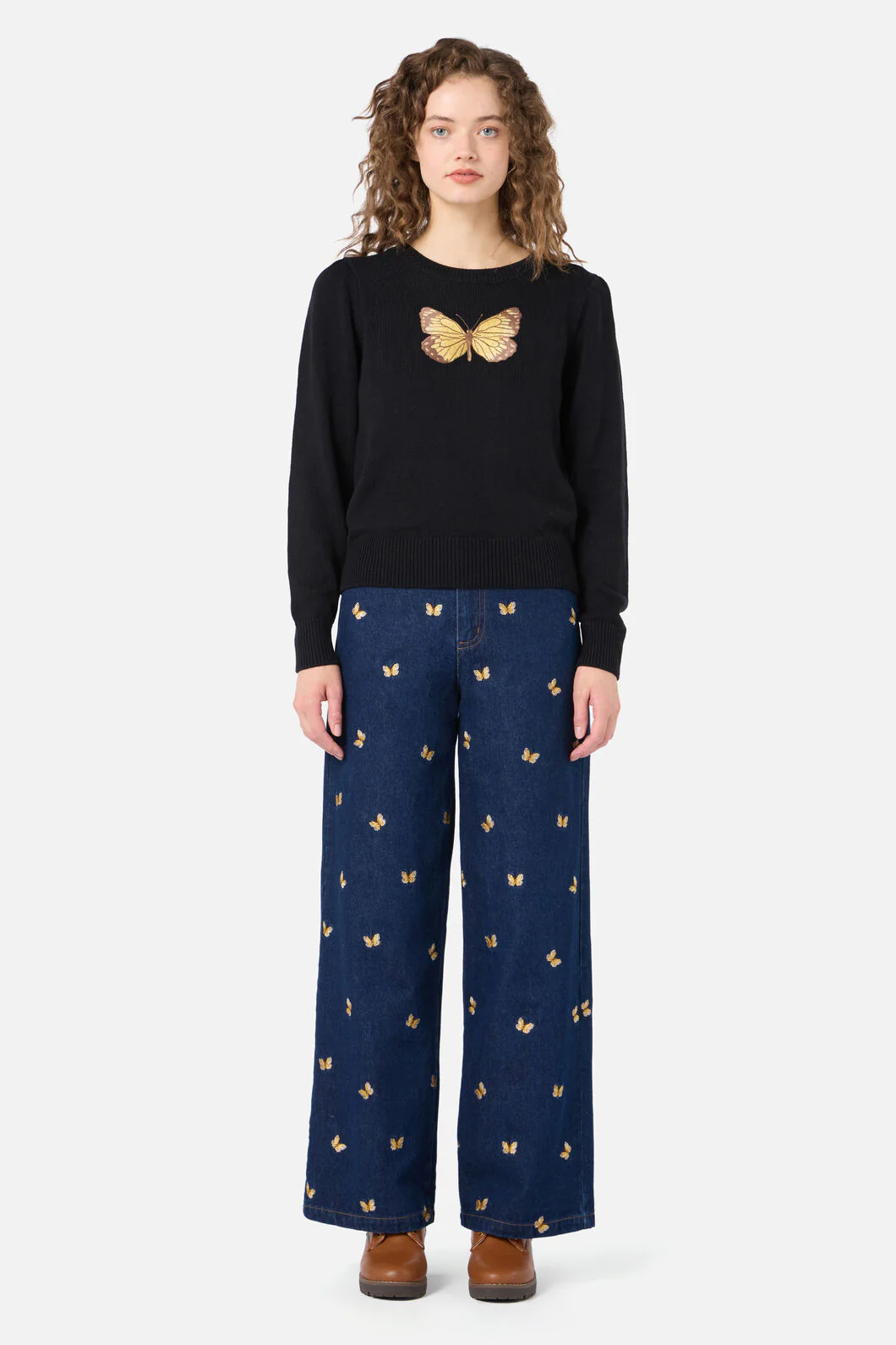 Butterfly Embroidered Jumper