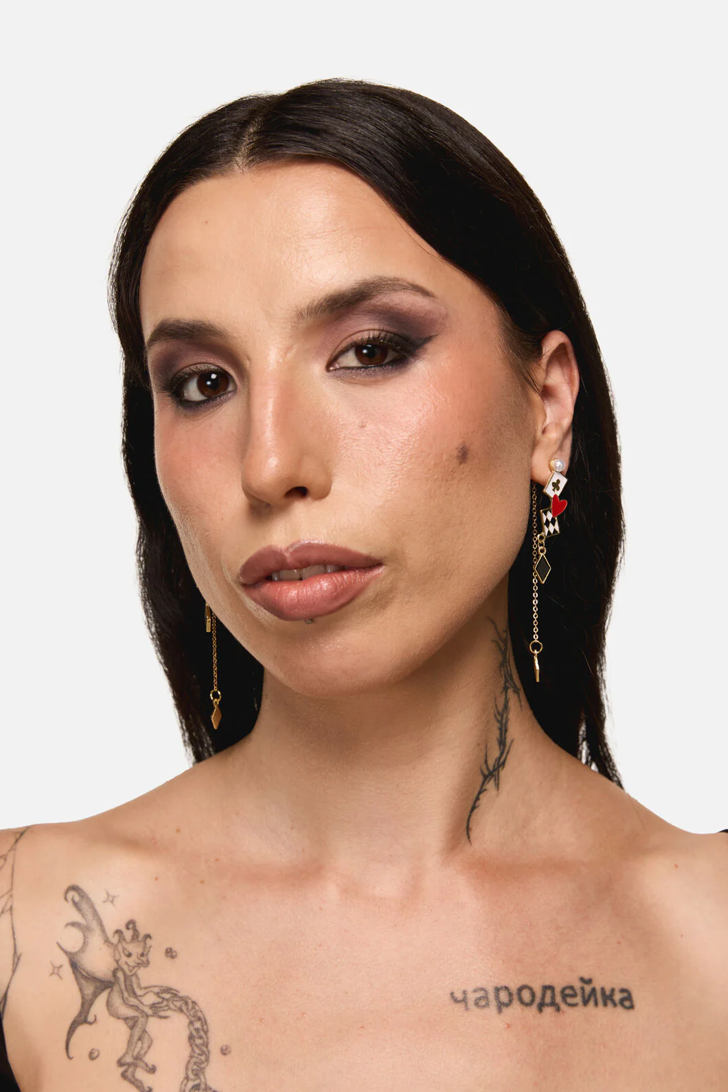 Card Game Drop Earrings