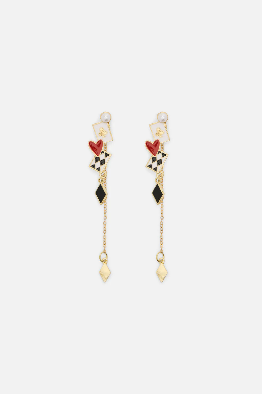 Card Game Drop Earrings - Image 3