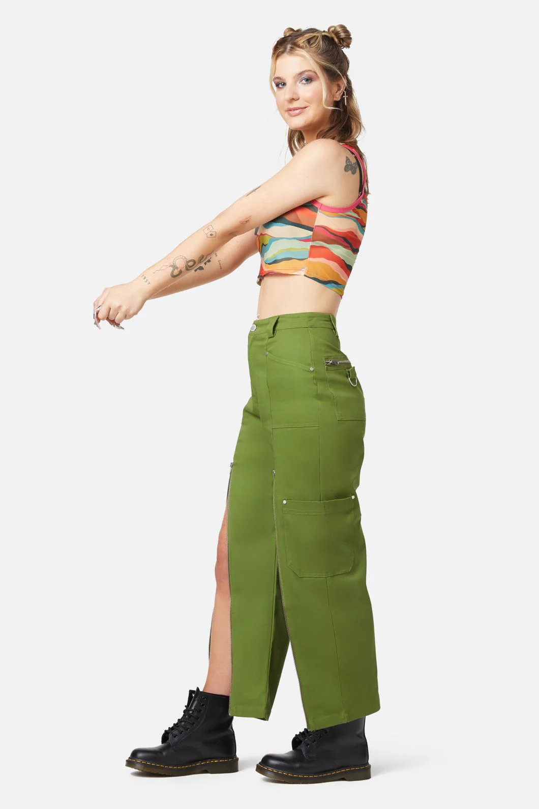 Cargo Drill Zipper Pants - Image 3