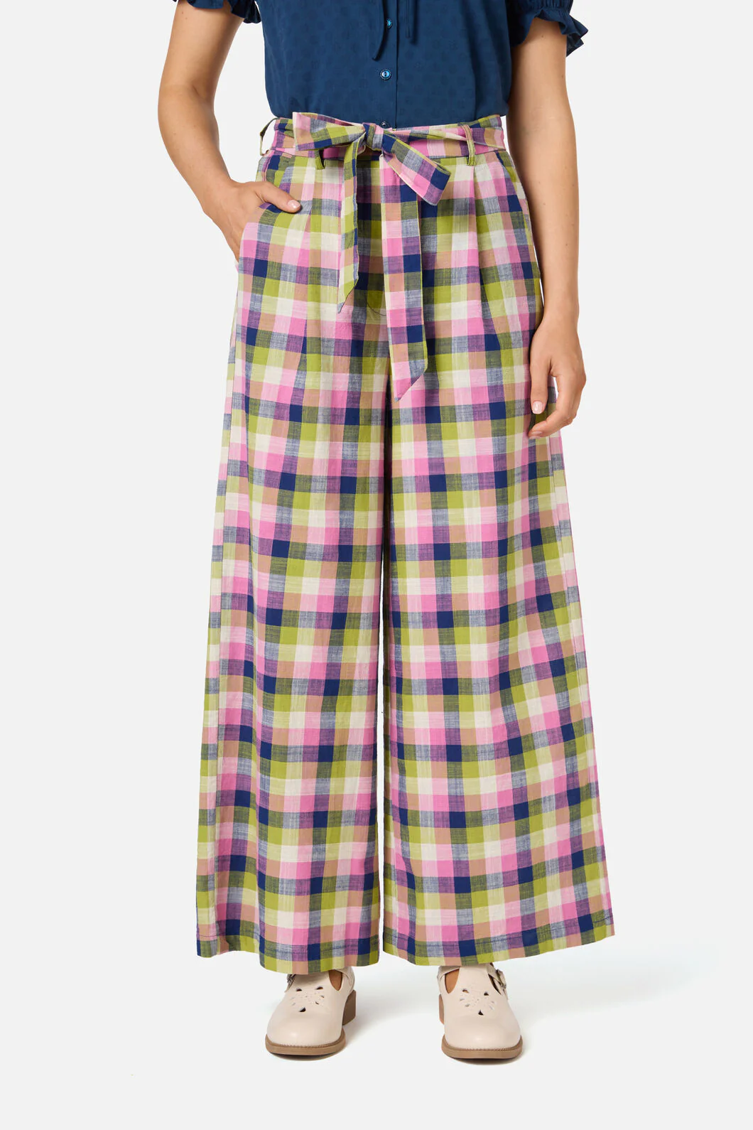 Cassie Check Culotte - Image 2