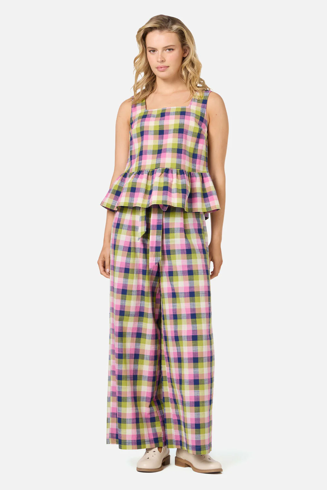 Cassie Check Culotte - Image 5
