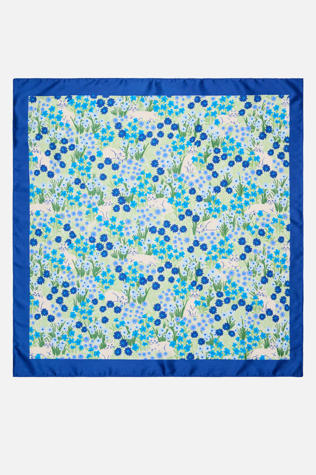 Cat & Flora Satin Scarf - Image 2