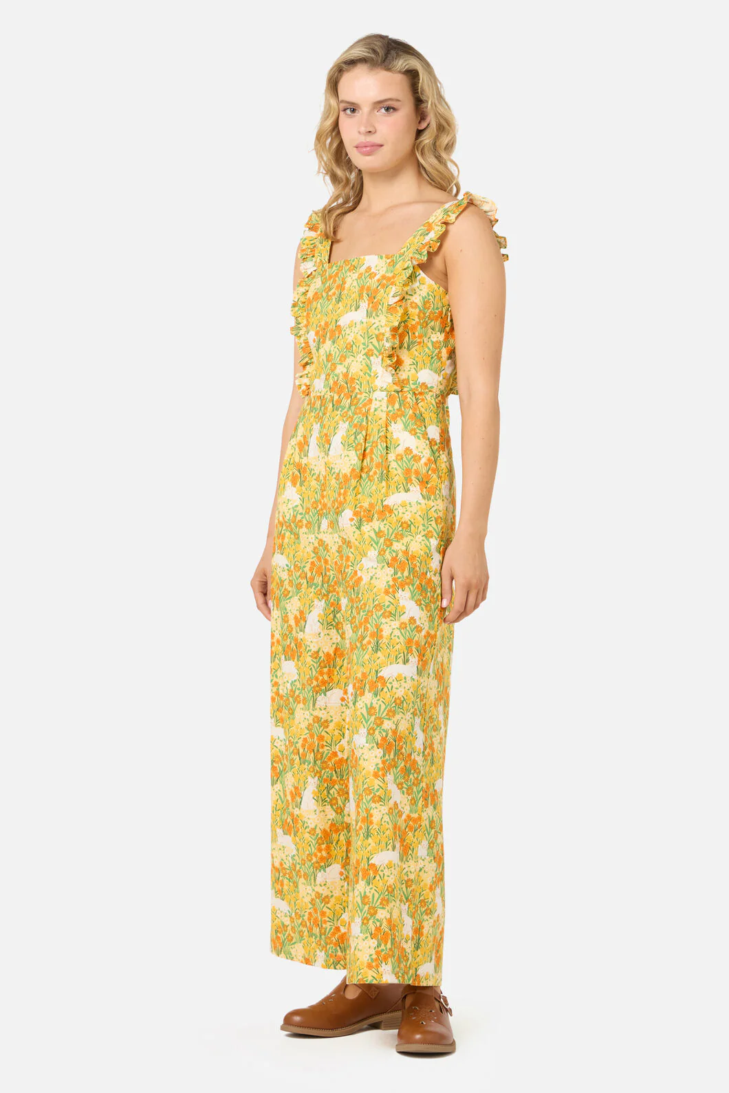 Cat & Flora Tie Back Jumpsuit - Image 3