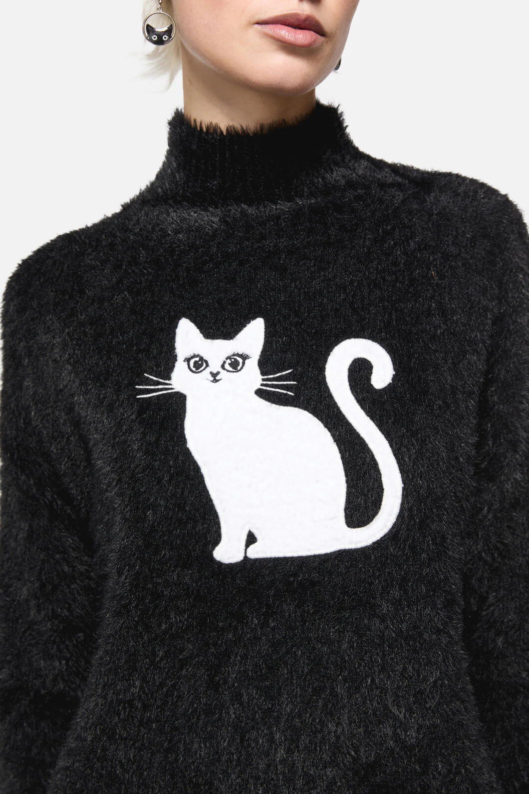 Catkins Boucle Knit Jumper - Image 15