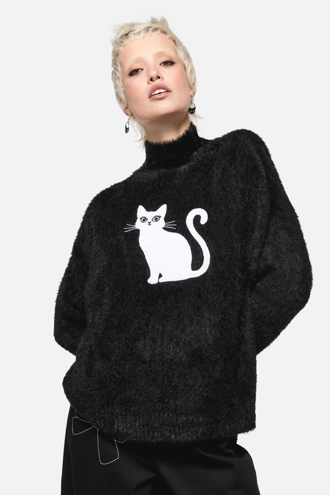 Catkins Boucle Knit Jumper - Image 9