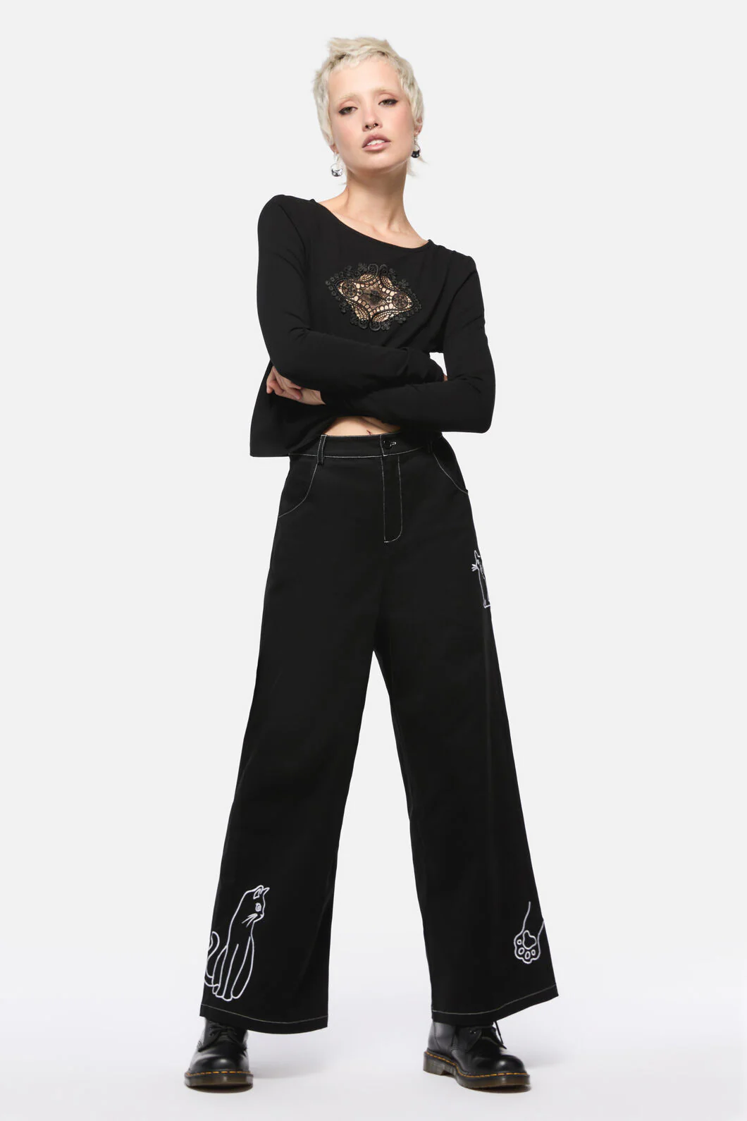 Catkins Emb Pants