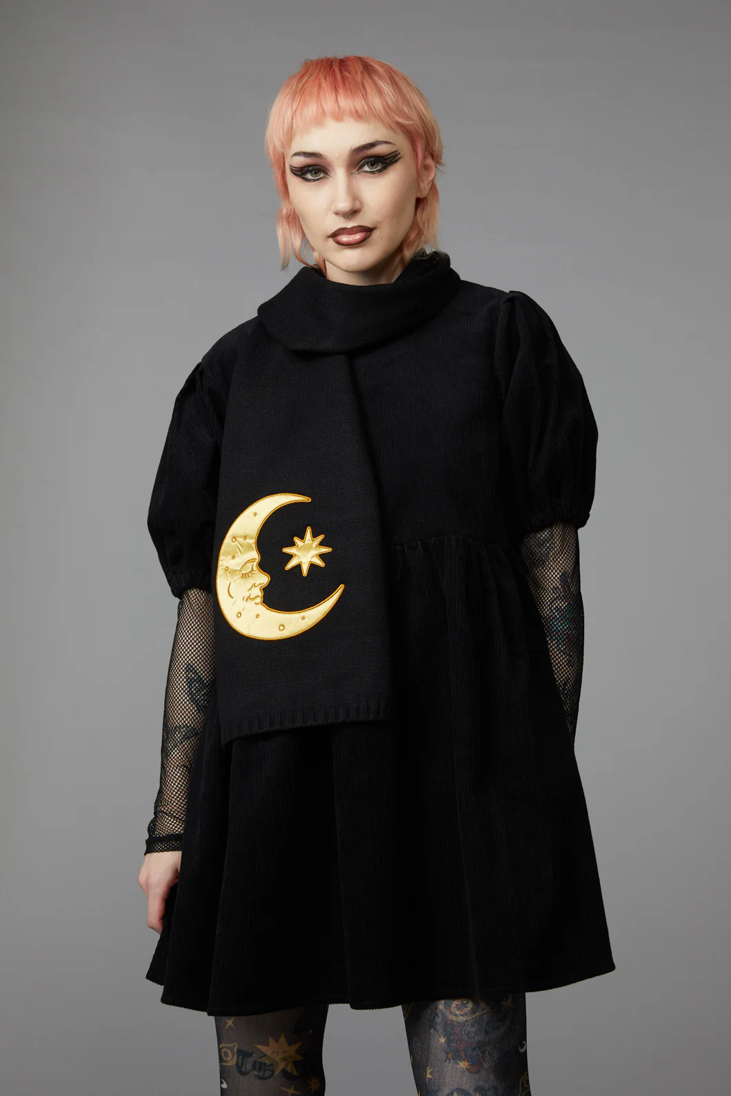 Celestial Applique Knit Scarf - Image 3