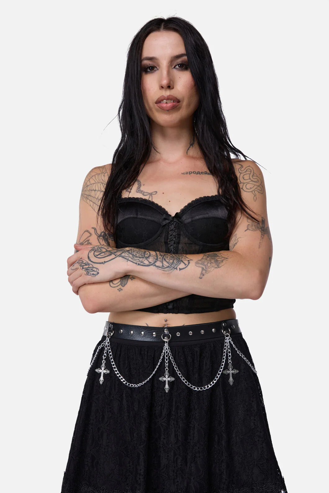 Chain & Crosses Belt