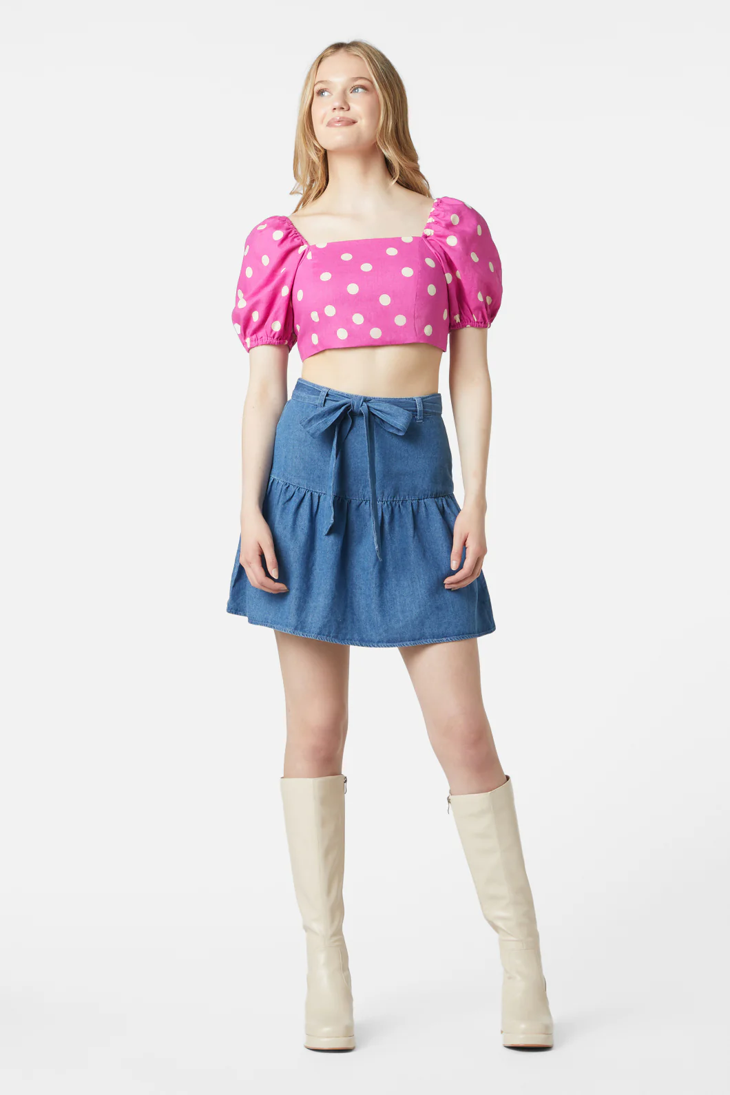 Chambray Flippy Skirt - Image 2
