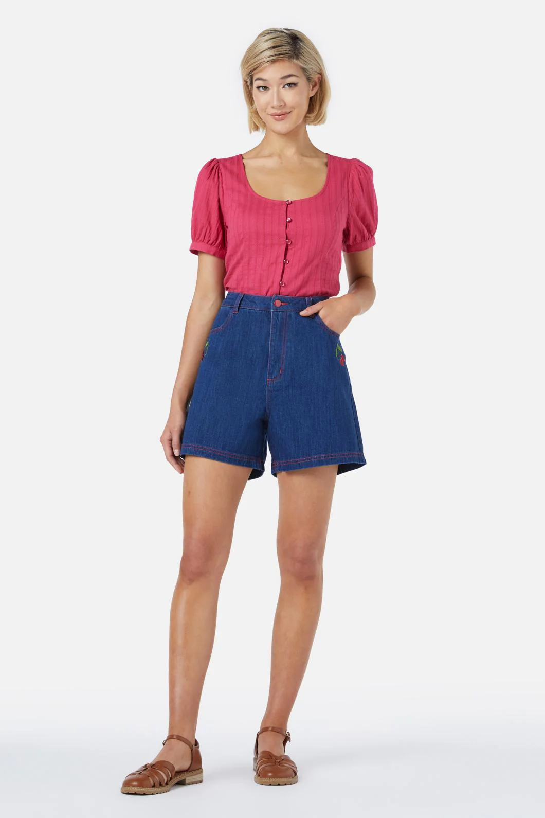Cherry Emb Short - Image 3