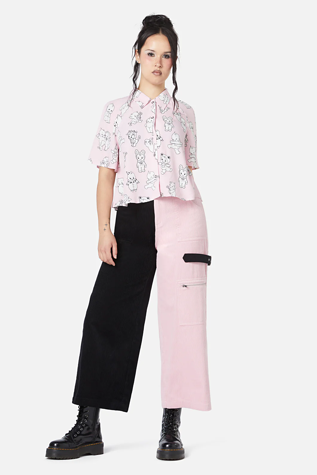 Cherub Face Printed Blouse - Image 2