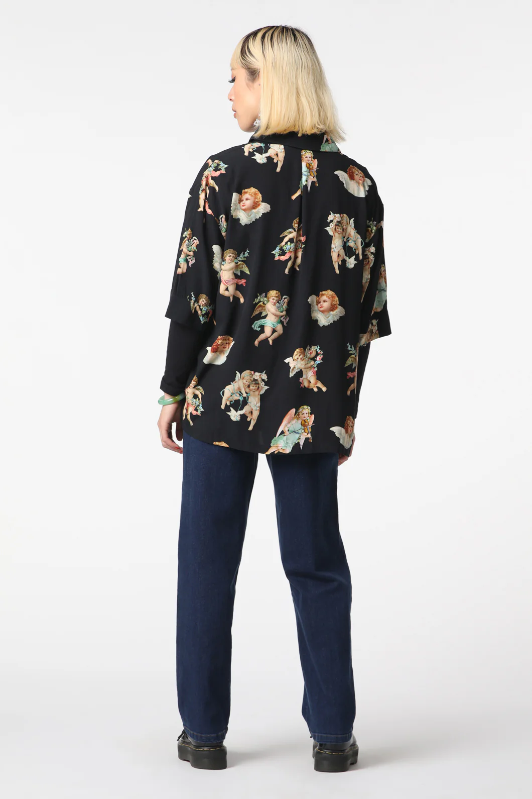 Cherub Viscose Boxy Shirt - Image 4