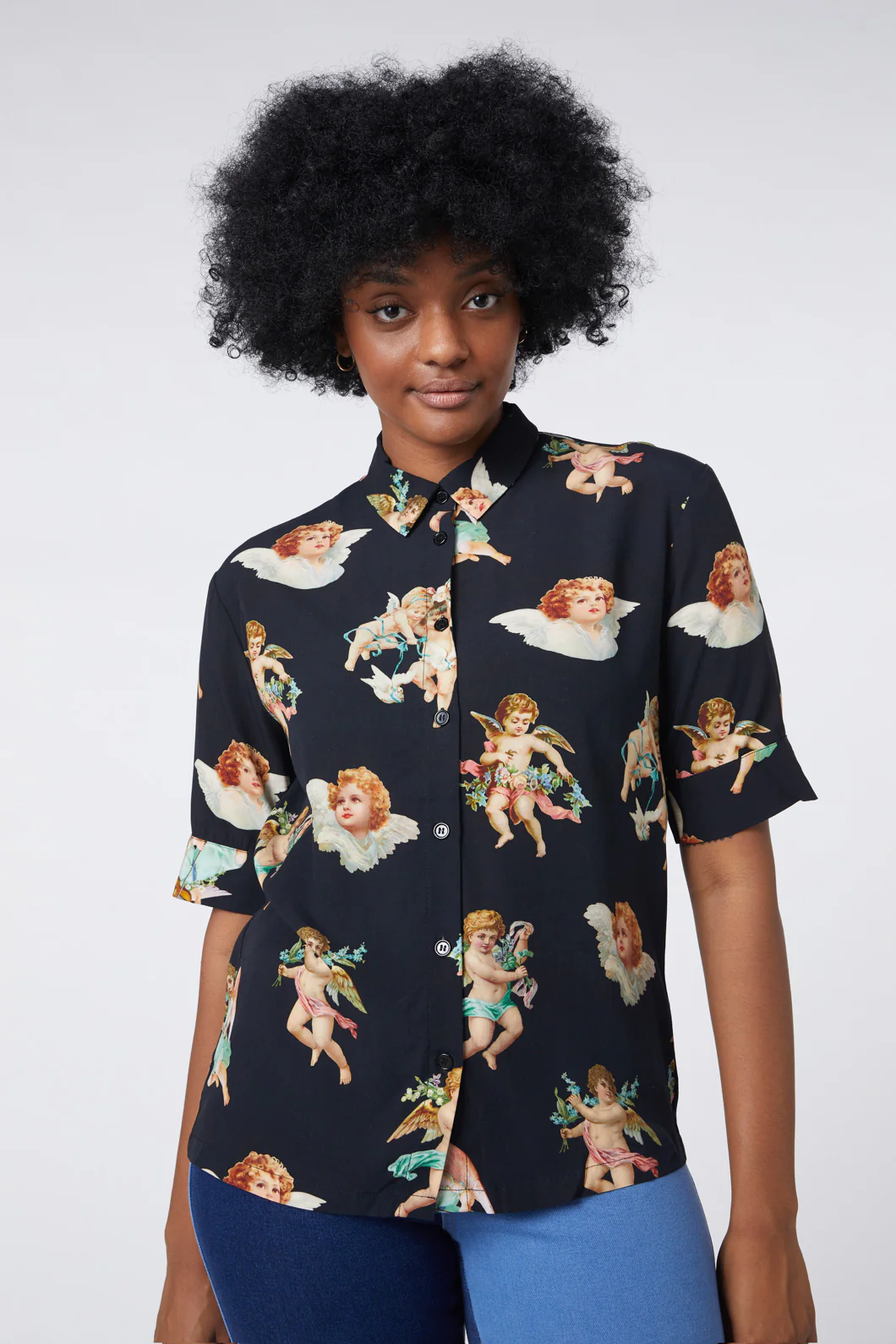 Cherub Viscose Boxy Shirt - Image 6