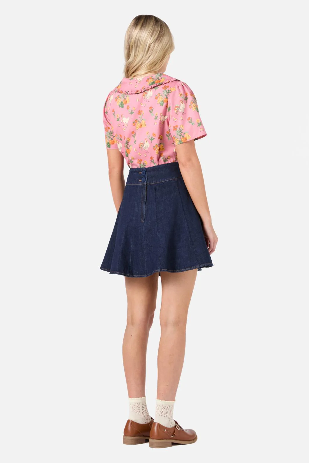 Chickens Short Sleeve Blouse - Image 5