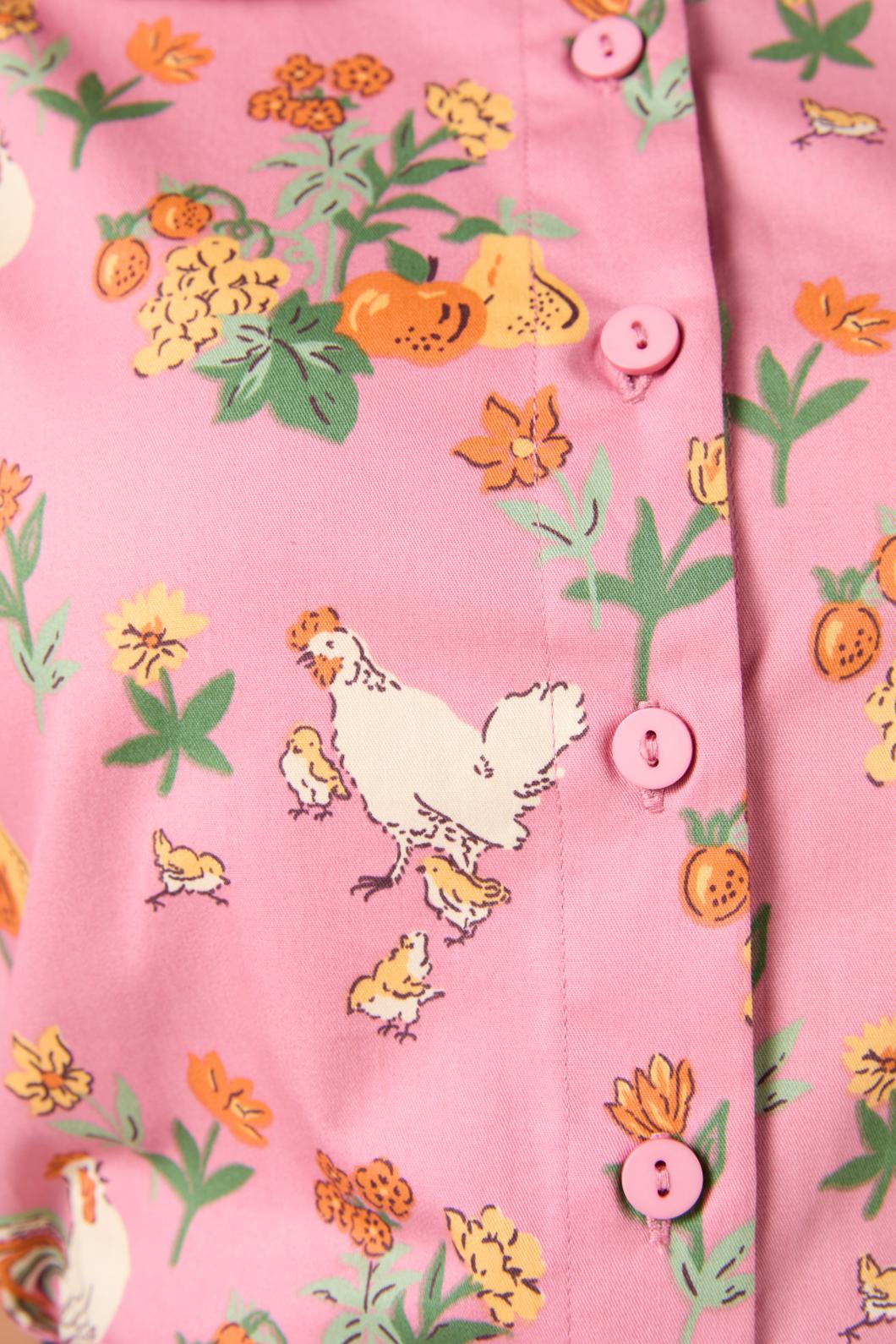 Chickens Short Sleeve Blouse - Image 7