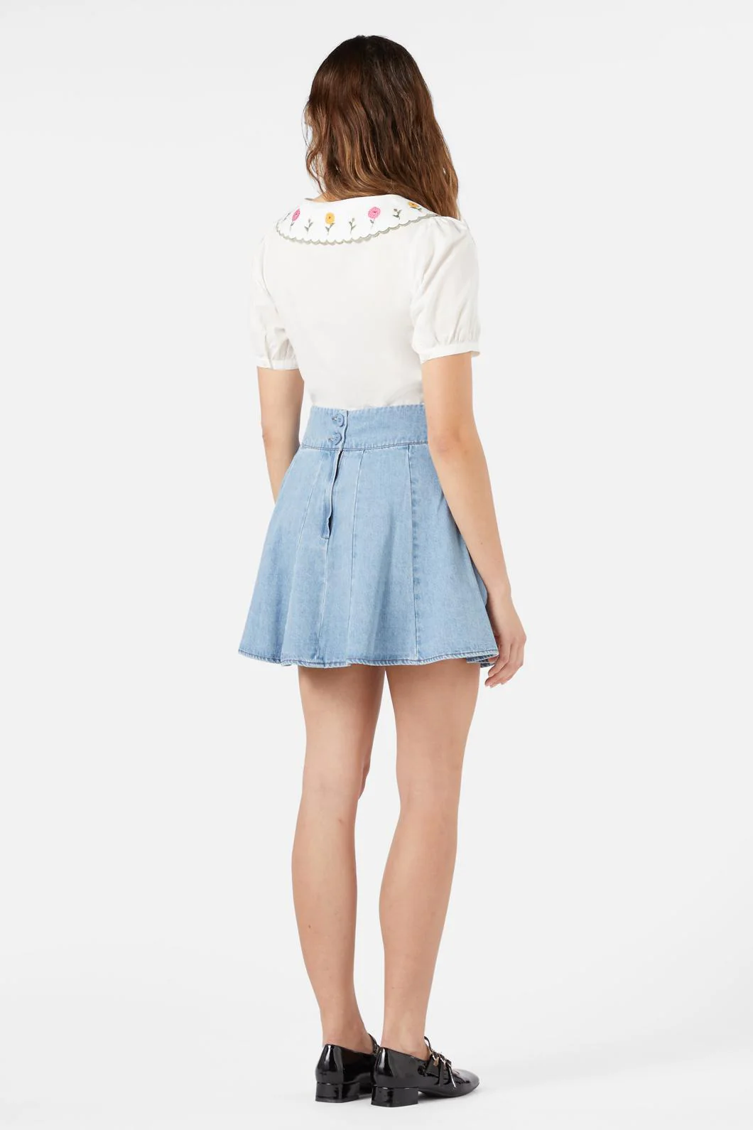Clara Denim Mini Skirt - Image 10