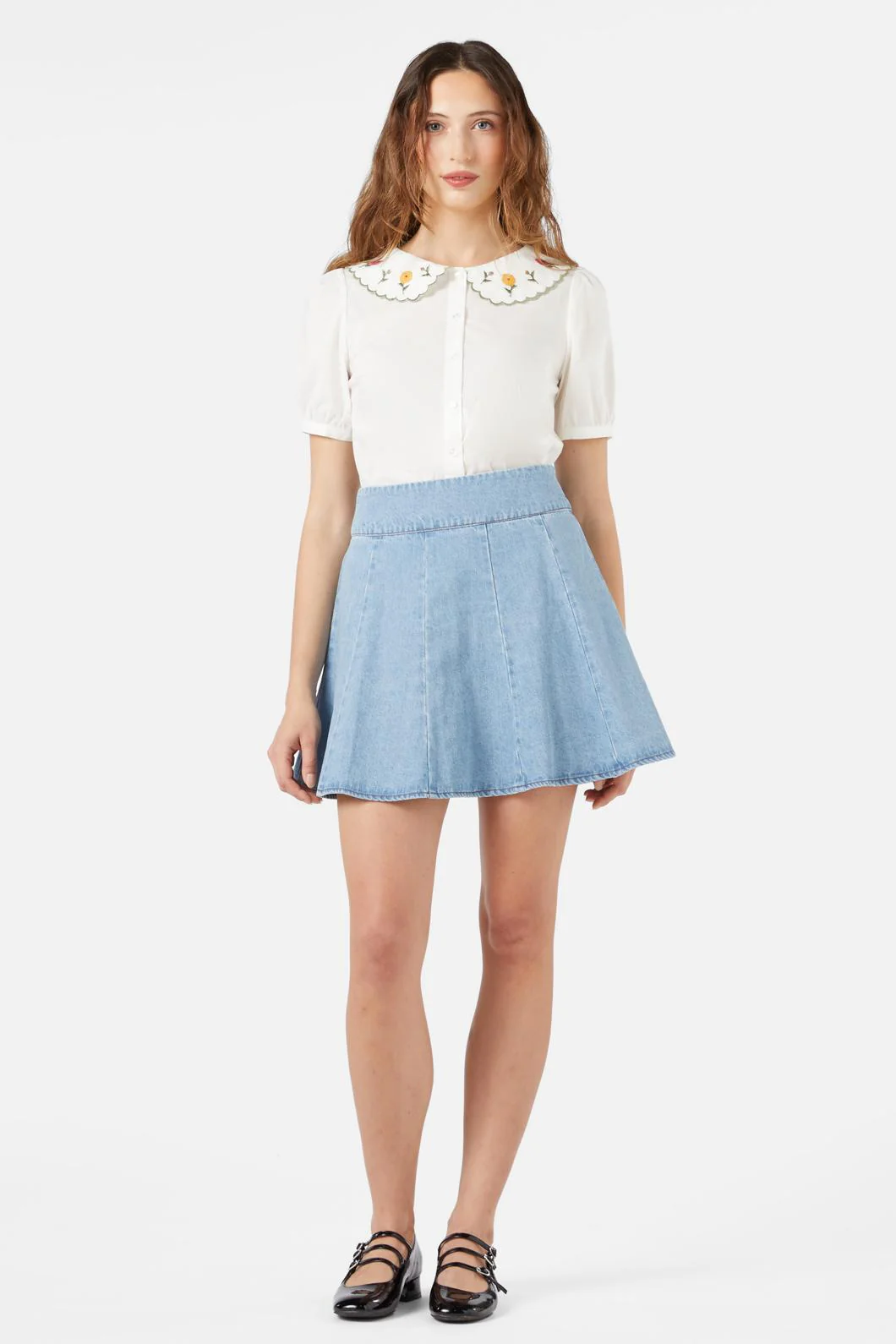 Clara Denim Mini Skirt - Image 8