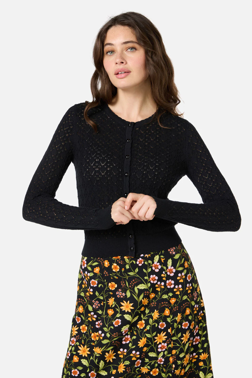Clarissa Pointelle Cardigan - Image 2