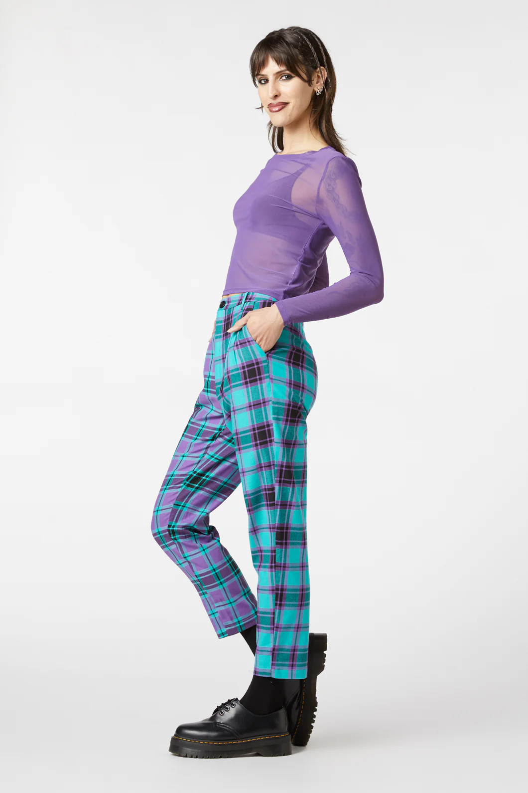 Classic Plain Mesh Top - Image 3