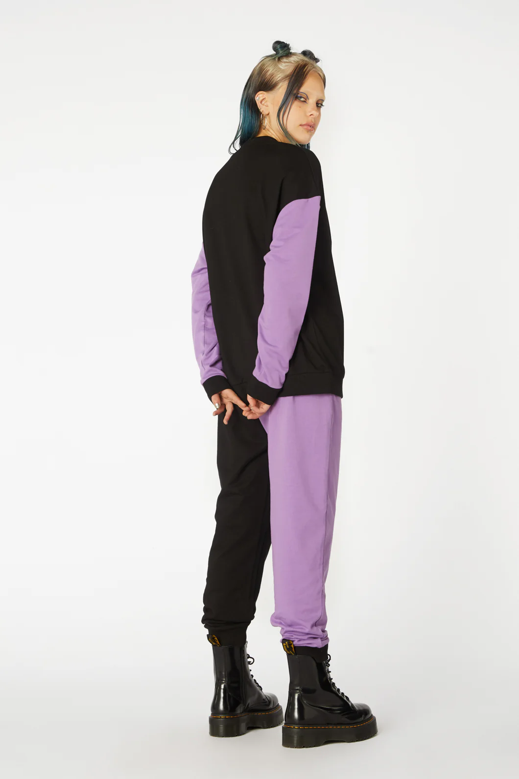 Colour Block Print Sweater - Image 4